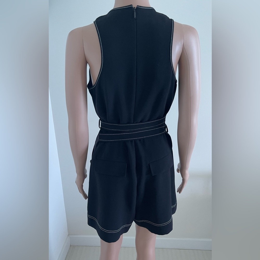 Black Romper With Contrasting Withe Stitching By … - image 2
